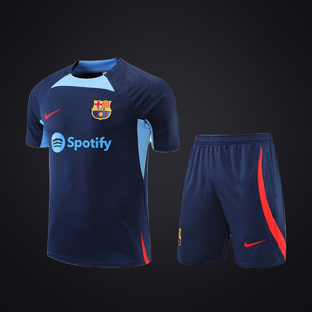 Conjunto de Entrenamiento Barcelona 22-23 Azul · Modelo 3 (delante)