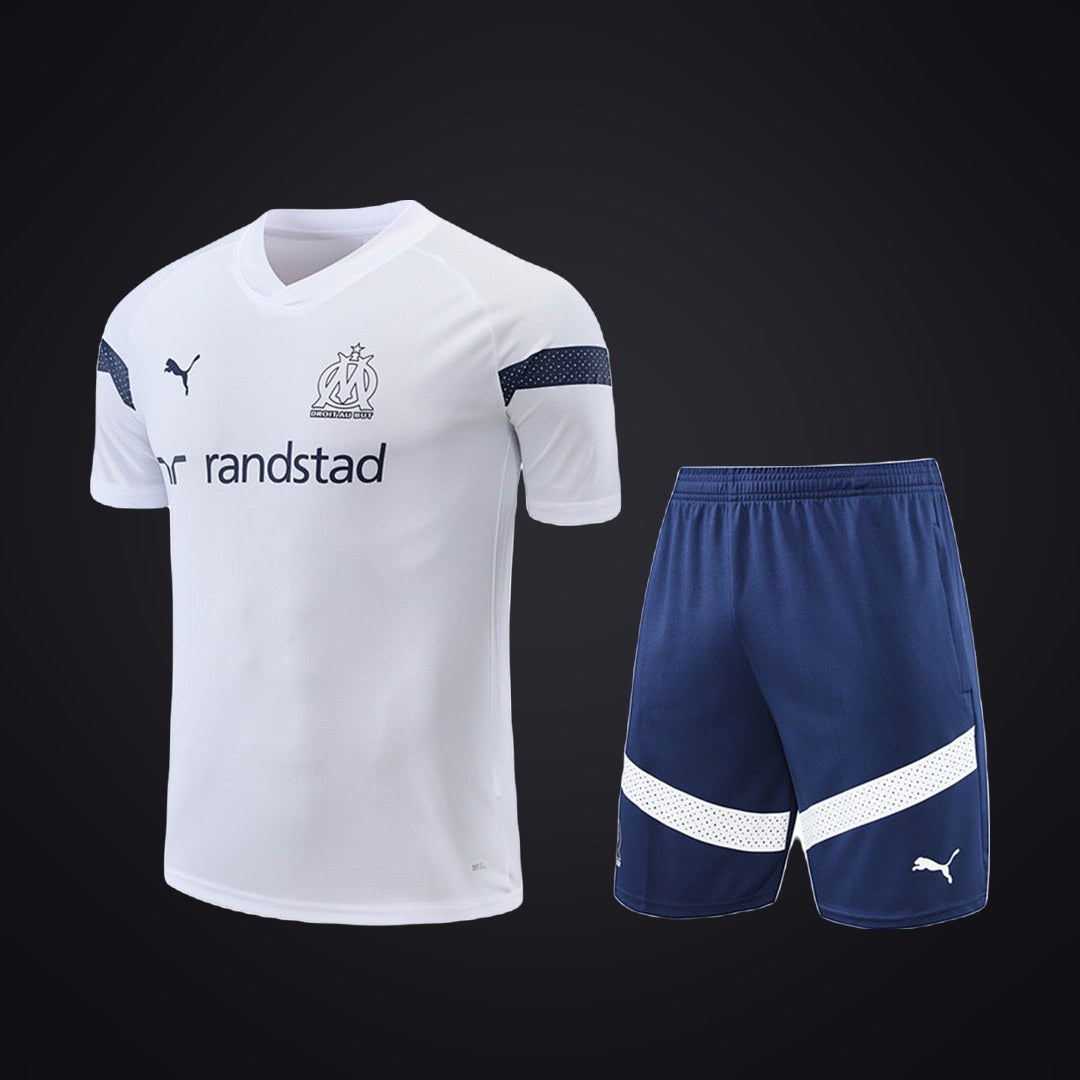 Conjunto de Entrenamiento Olympique de Marsella 22-23 Blanca (delante)