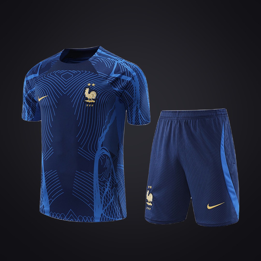 Conjunto de Entrenamiento Francia 2022 Azul (delante)