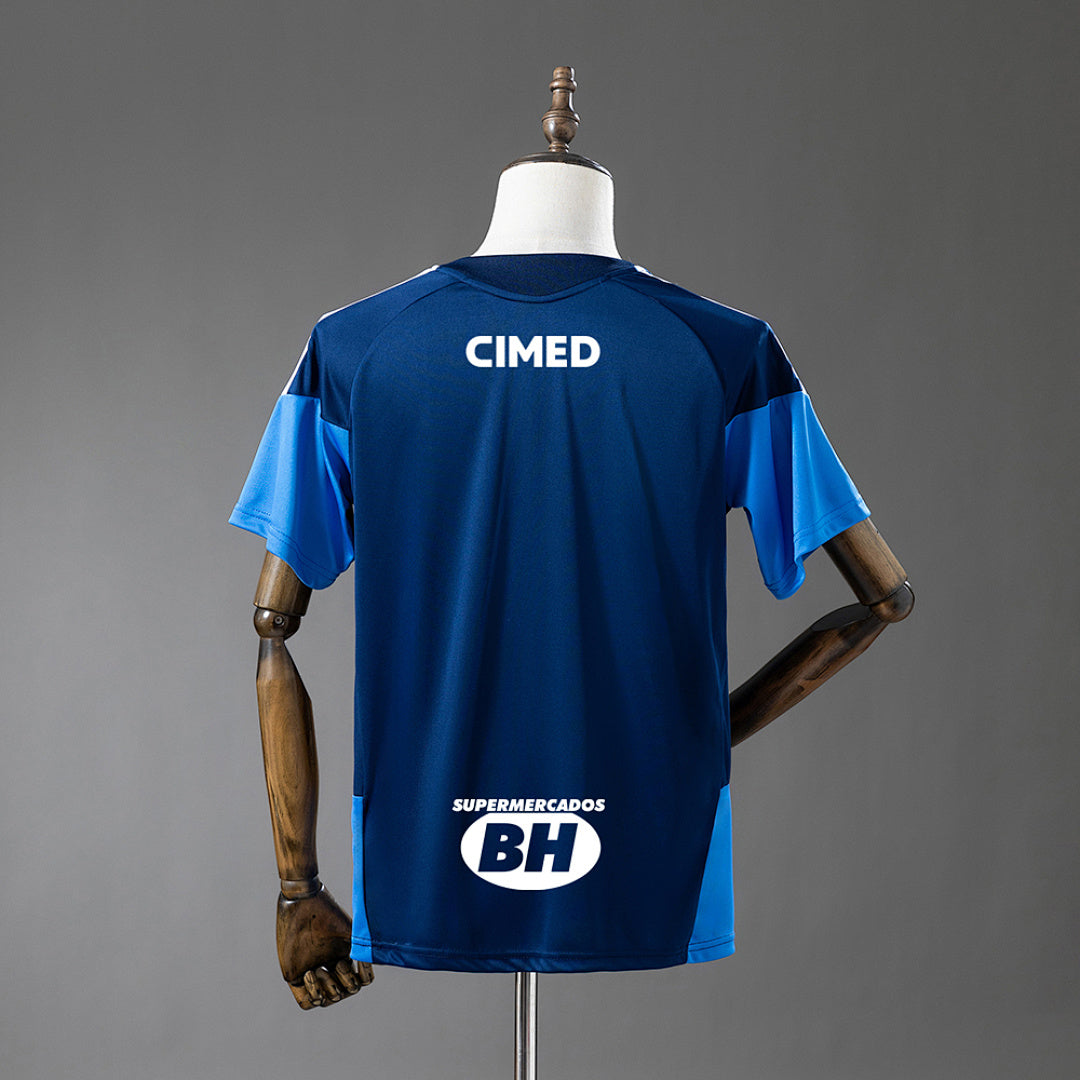 Cruzeiro 26-27 Entreno Todos los Patrocinadores Azul Oscuro (Fan Version)