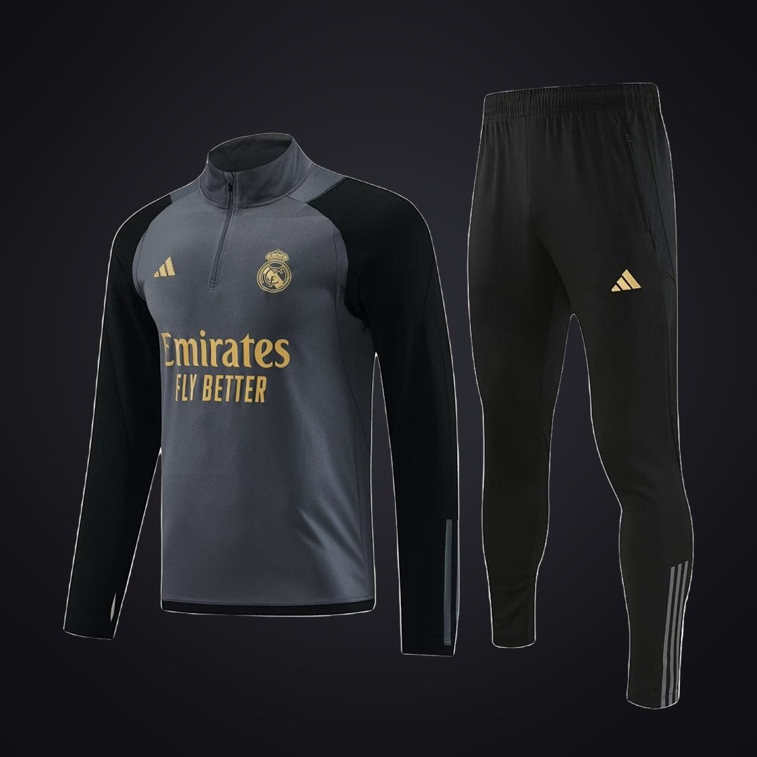 Chándal Real Madrid 23-24 Gris · Modelo 3 (delante)