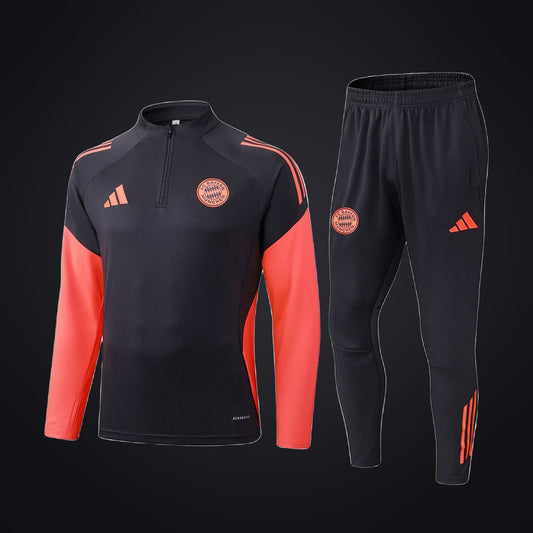 Chándal Bayern de Múnich 25-26 Negra Naranja (delante)