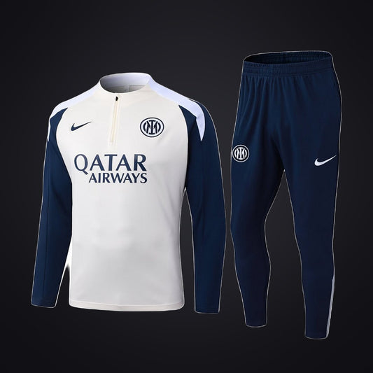 Chándal Inter de Milán 25-26 Beige Azul Marino (delante)
