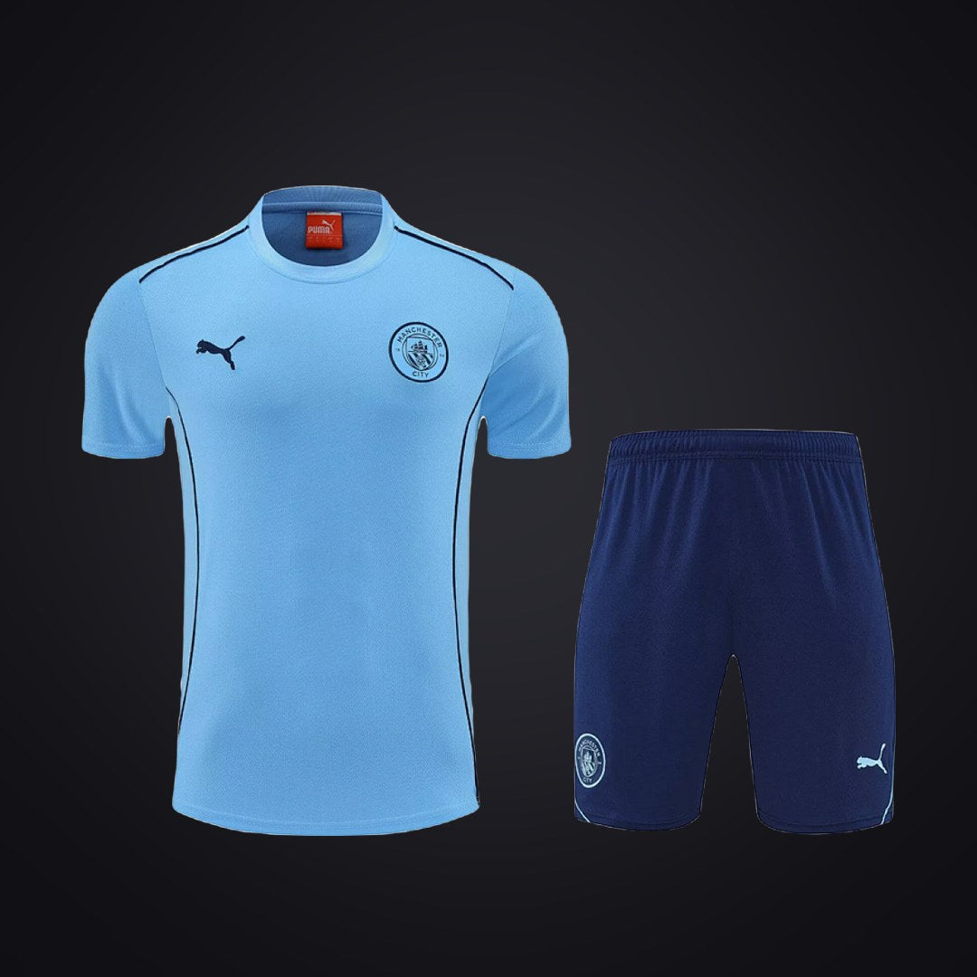 Conjunto de Entrenamiento Manchester City 25-26 Azul · Modelo 3 (delante)