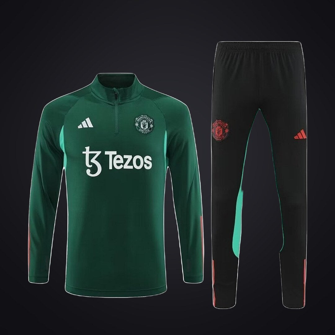 Chándal Manchester United 23-24 Verde (delante)