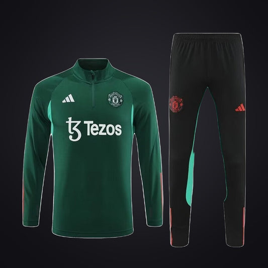 Chándal Manchester United 23-24 Verde (delante)