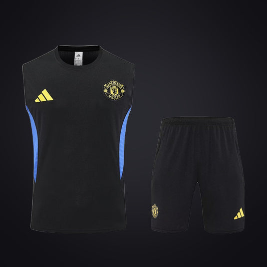 Conjunto de Entrenamiento Manchester United 25-26 Negra Azul (delante)