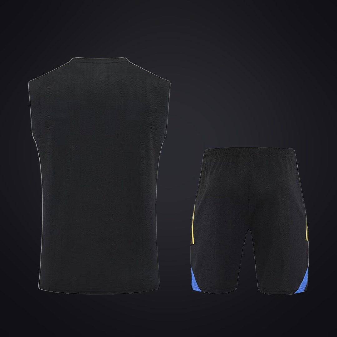 Conjunto de Entrenamiento Manchester United 25-26 Negra Azul (detrás)