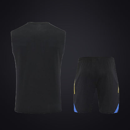Conjunto de Entrenamiento Manchester United 25-26 Negra Azul (detrás)