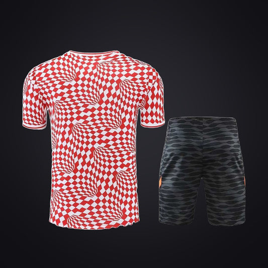 Conjunto de Entrenamiento Chelsea 22-23 Roja Blanca · Modelo 2 (detrás)