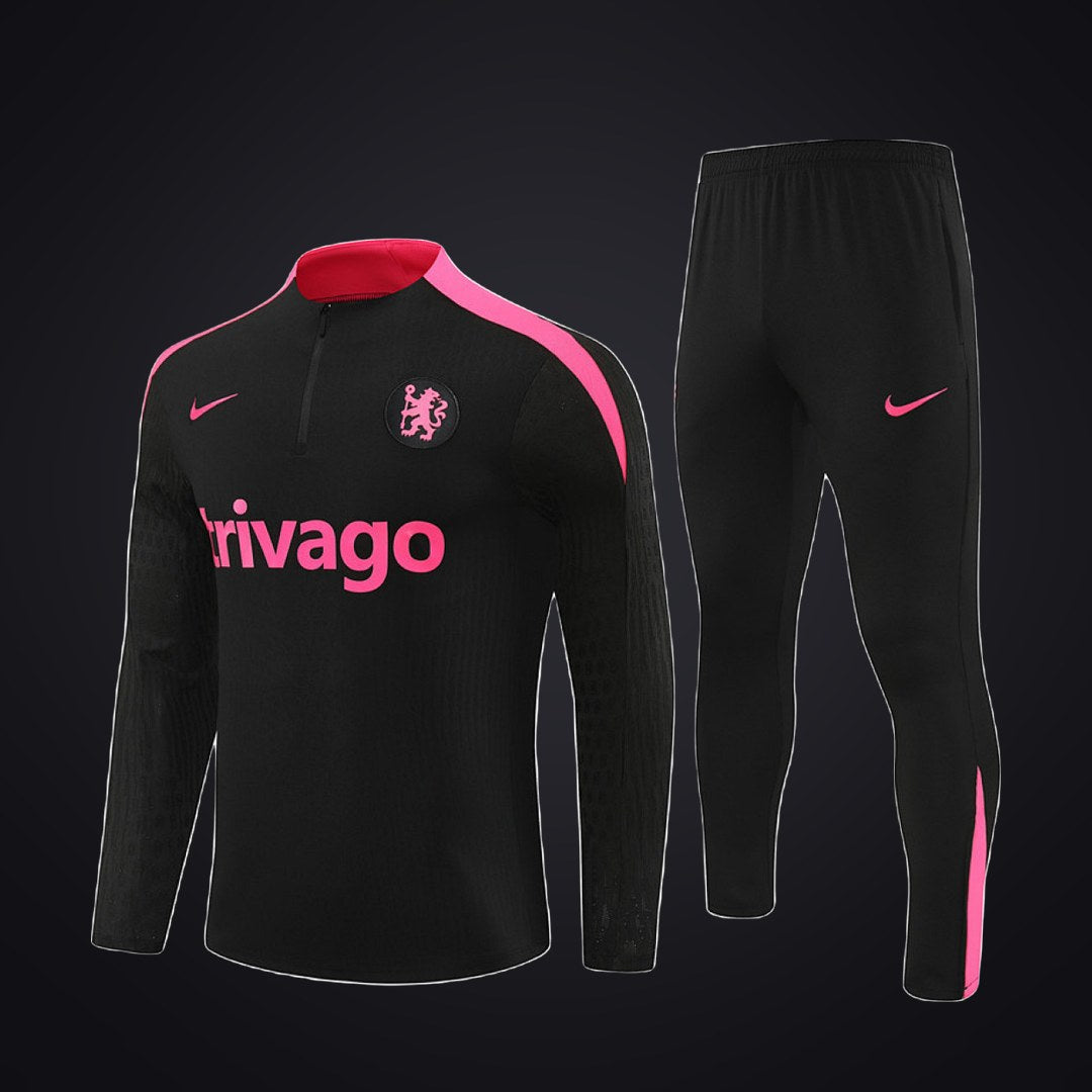 Chándal Chelsea 24-25 Negra (delante)