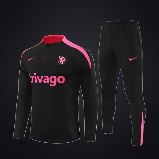 Chándal Chelsea 24-25 Negra (delante)