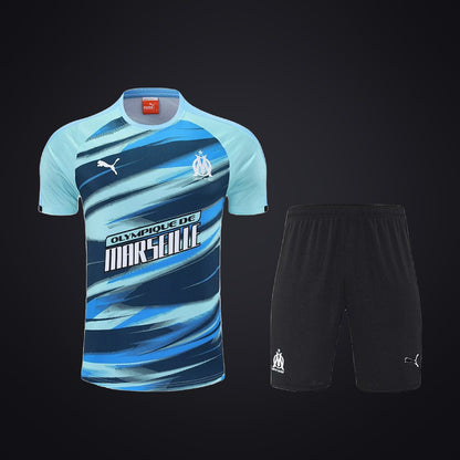 Conjunto de Entrenamiento Olympique de Marsella 25-26 Azul · Modelo 2 (delante)