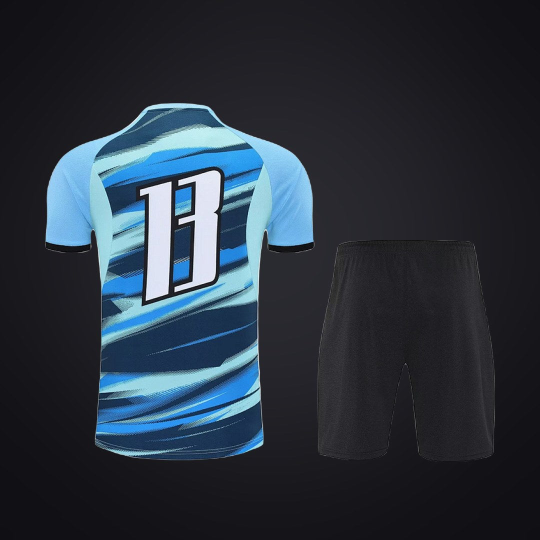 Conjunto de Entrenamiento Olympique de Marsella 25-26 Azul · Modelo 2 (detrás)