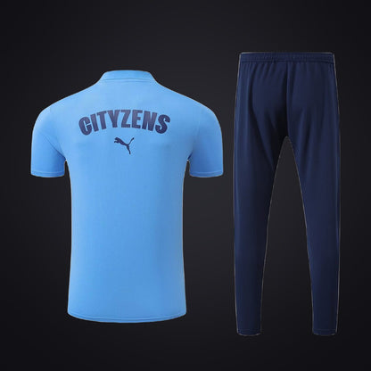 Conjunto de Entrenamiento Olympique de Marsella 25-26 Azul (detrás)