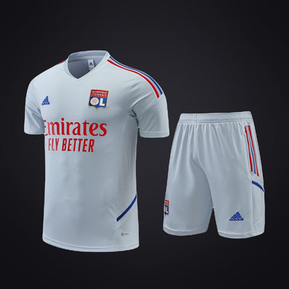 Conjunto de Entrenamiento Olympique de Lyon 22-23 Gris (delante)