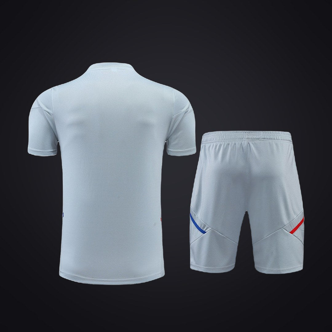 Conjunto de Entrenamiento Olympique de Lyon 22-23 Gris (detrás)