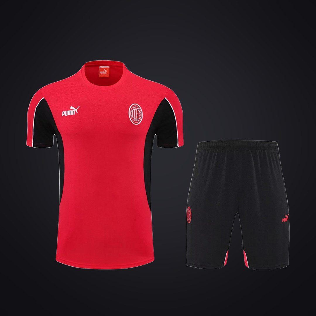 Conjunto de Entrenamiento Milan 25-26 Roja Negra (delante)