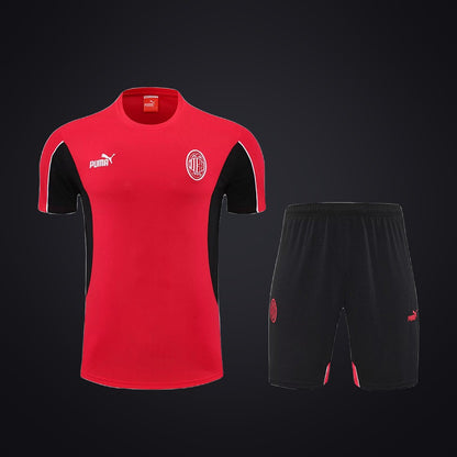 Conjunto de Entrenamiento Milan 25-26 Roja Negra (delante)