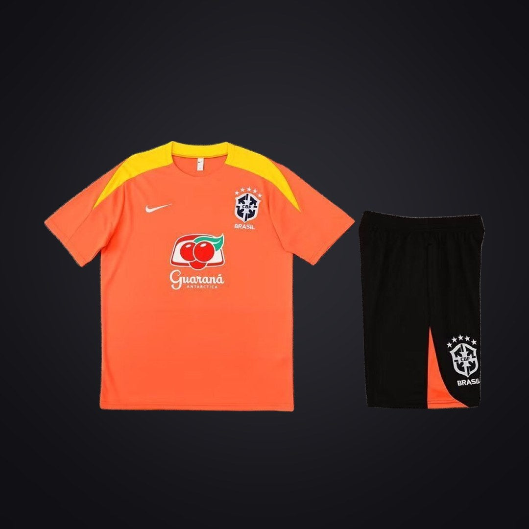 Conjunto de Entrenamiento Brasil 25-26 Naranja (delante)