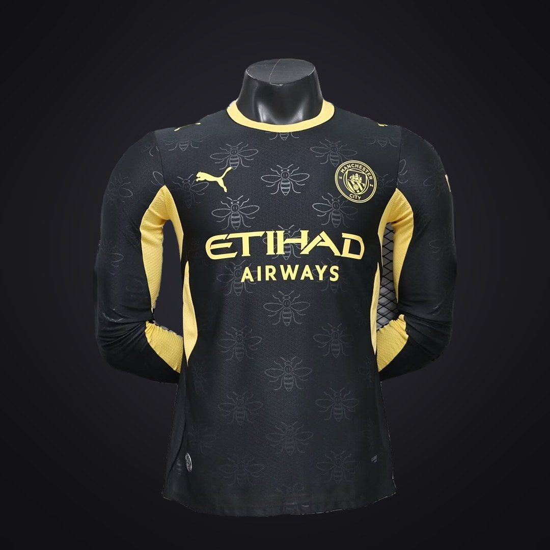 Manchester City 26-27 Visitante Manga Larga (Player Version) (delante)