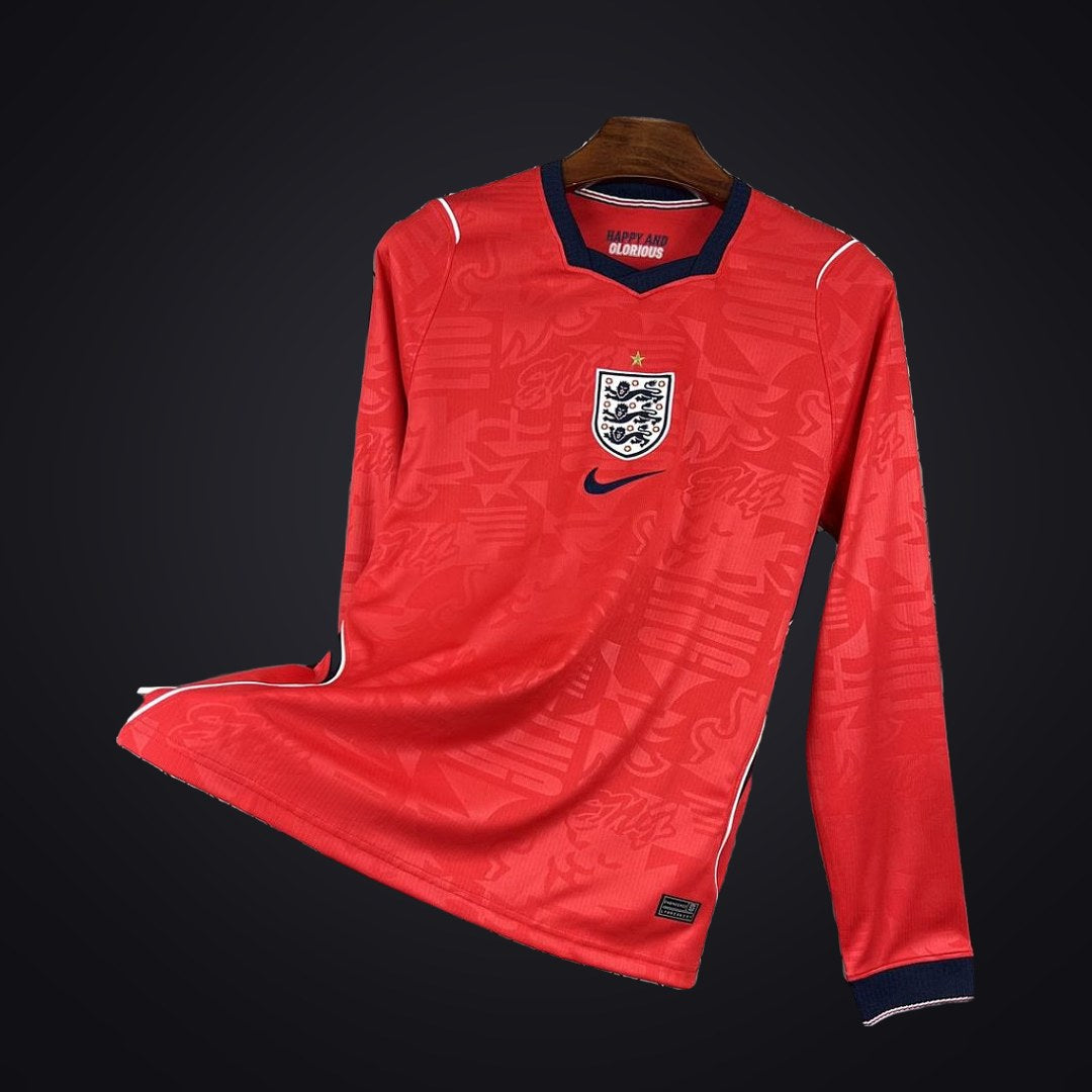 Inglaterra 2026 Visitante Manga Larga (Fan Version) (delante)