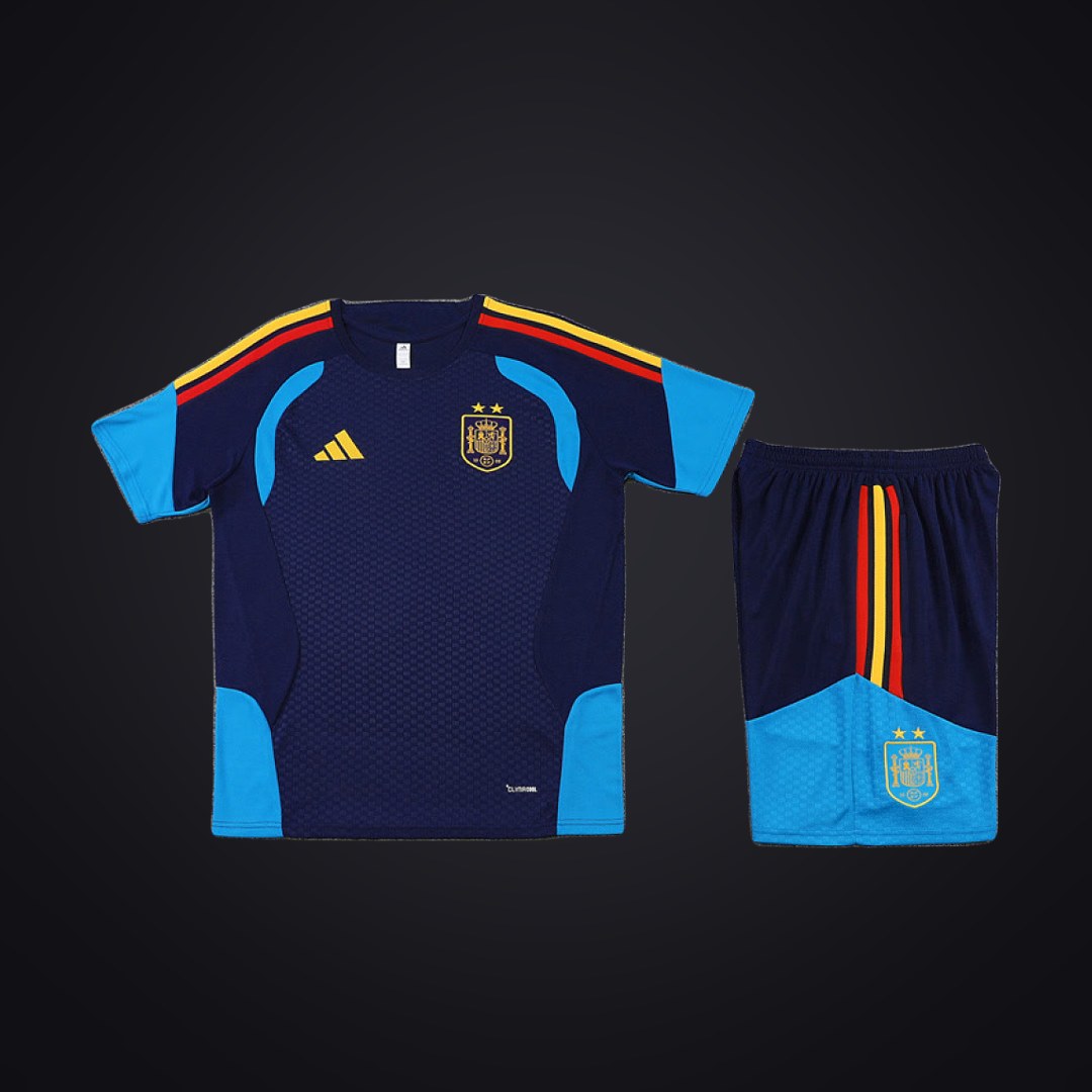 España 2026 Entreno 2 Estrellas Azul Marino (Niño) (delante)