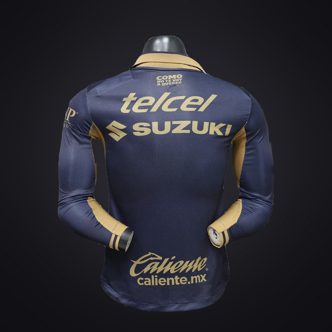 Pumas UNAM 26-27 Visitante Manga Larga (Player Version) (detrás)