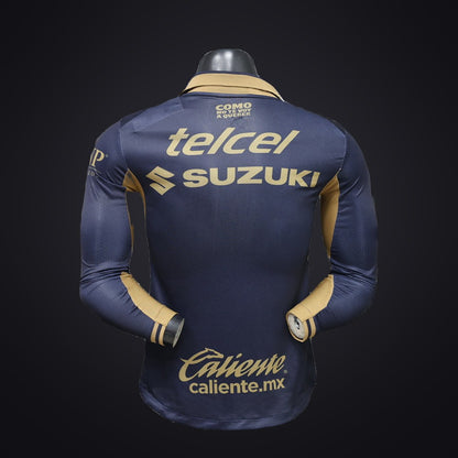 Pumas UNAM 26-27 Visitante Manga Larga (Player Version) (detrás)