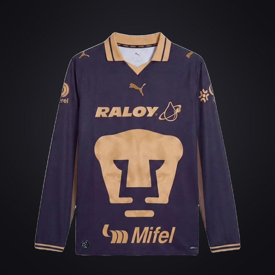Pumas UNAM 26-27 Local Manga Larga (Fan Version) (delante)