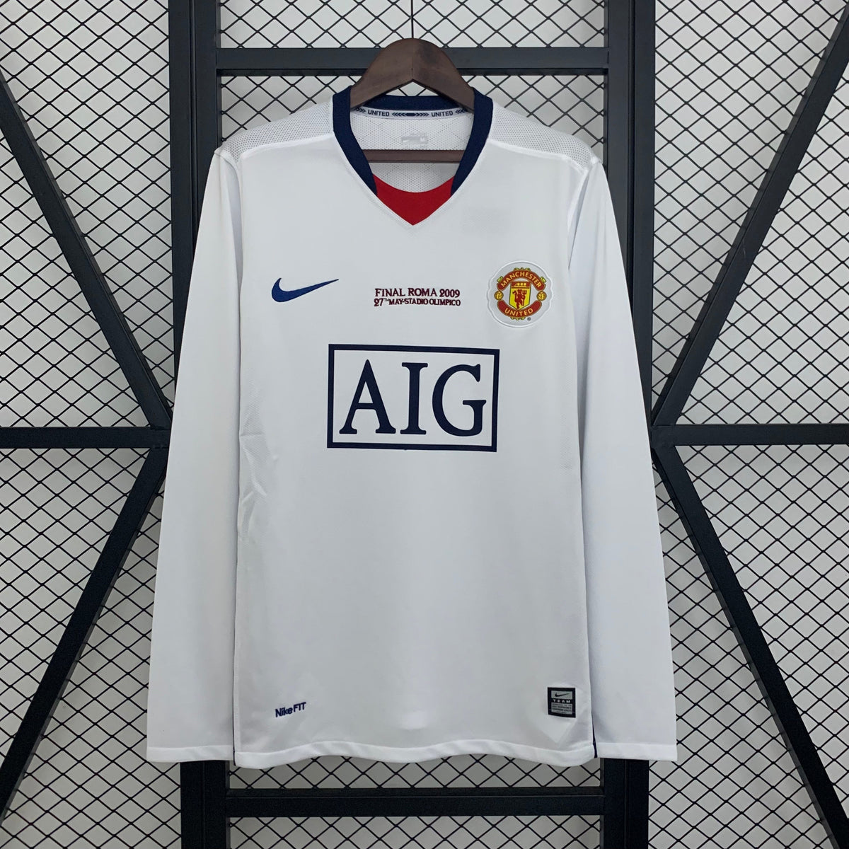 Retro Manchester United 08-09 Visitante Final Champions (Manga Larga)