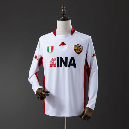 Retro Roma 01-02 Visitante (Manga Larga)
