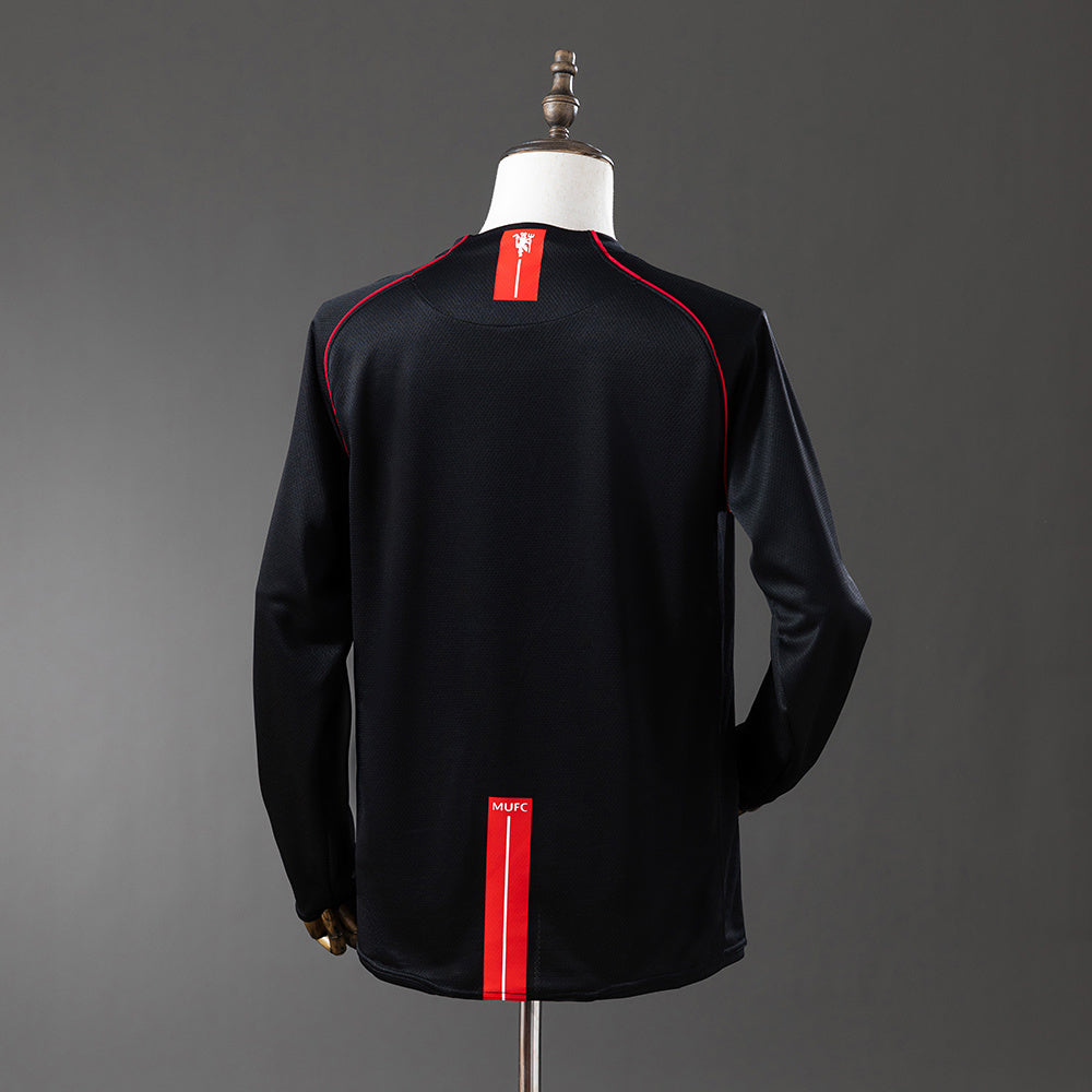 Retro Manchester United 07-08 Negra (Manga Larga)