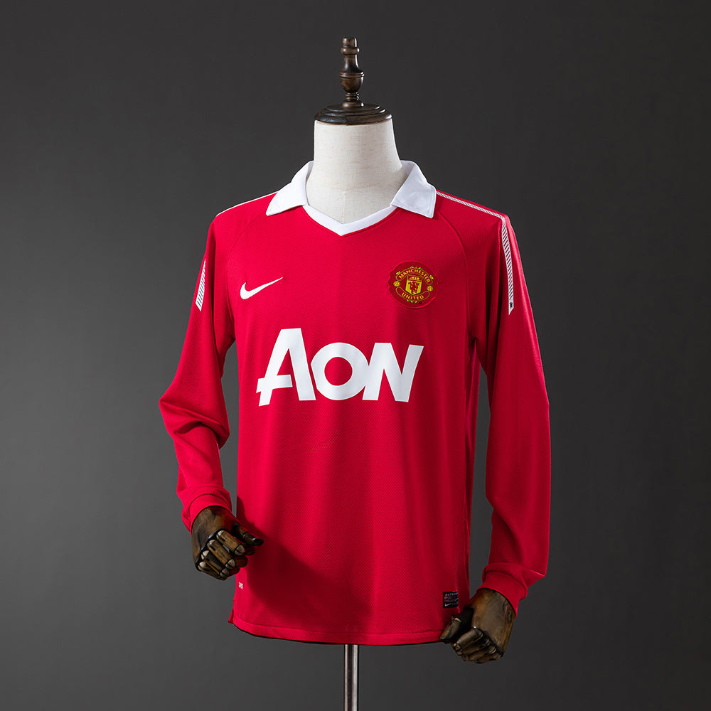 Retro Manchester United 10-11 Local (Manga Larga)