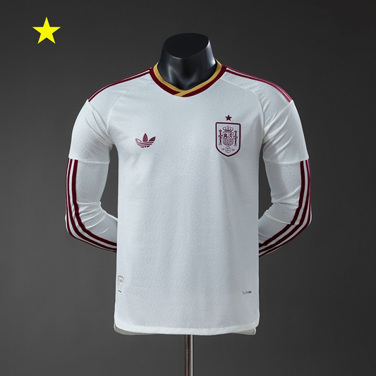 Camiseta España 2026 Visitante Mundial – Manga Larga (Player Version) (1 Estrella)