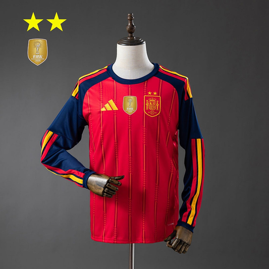 Camiseta España 2026 Local Mundial – Manga Larga (2 Estrellas)